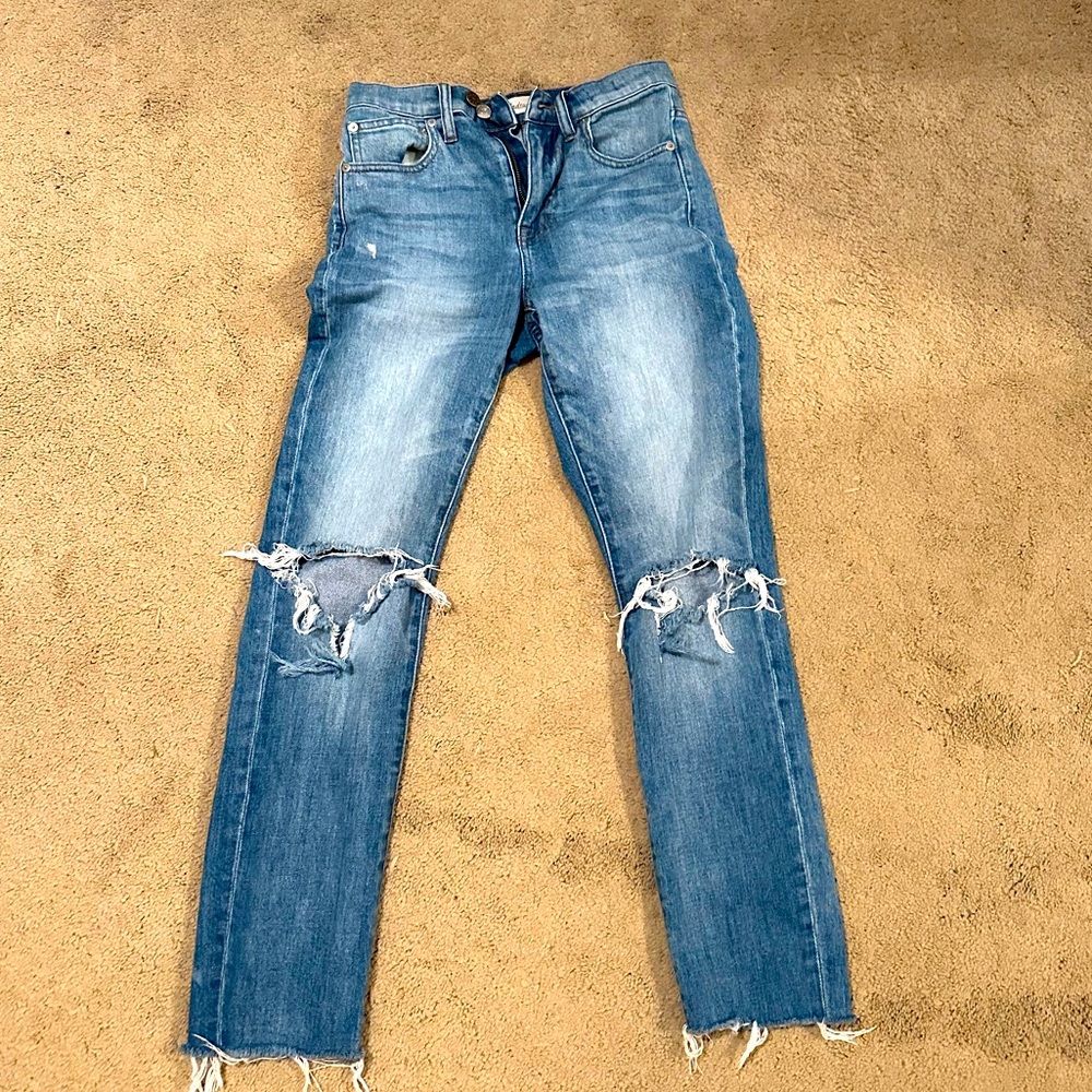 Madewell high rise slim boyjean
